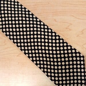 Gianfranco Ferre Black and Cream Polka Dot *PRINT* Tie